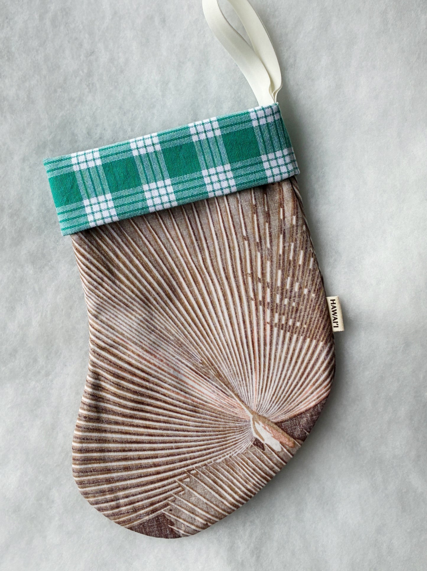 Mini Hana Hou Stocking 013 // Made with aloha shirt and palaka