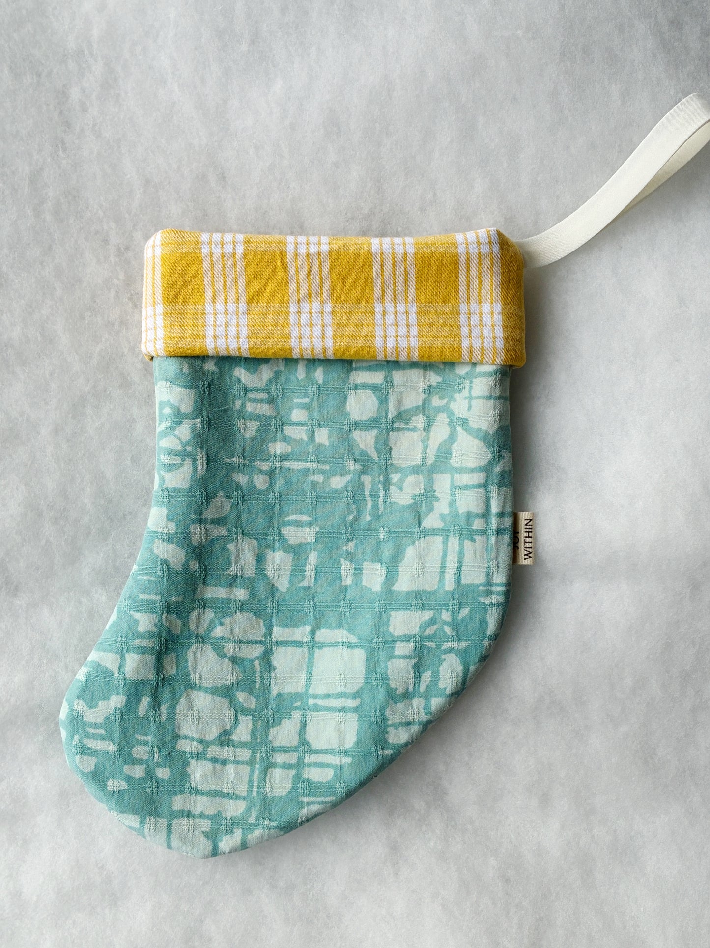 Mini Hana Hou Stocking 007 // Made with aloha shirt and palaka