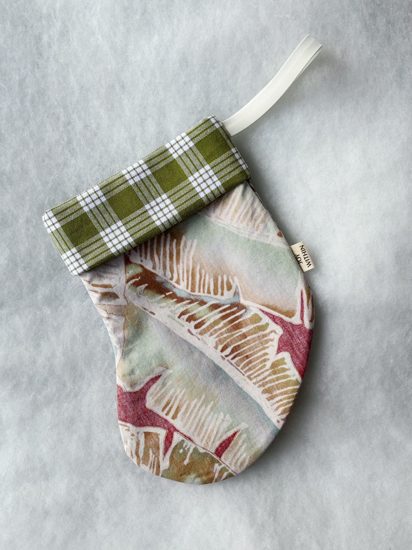 Mini Hana Hou Stocking 006 // Made with aloha shirt and palaka