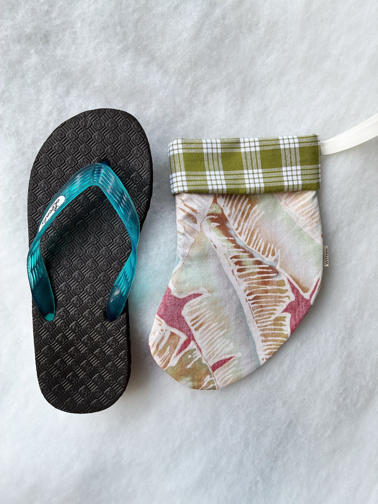 Mini Hana Hou Stocking 009 // Made with aloha shirt and palaka