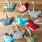 SHAKA ORNAMENT // Made in Hawai'i with preloved aloha shirts, Sig Zane off-cuts + palaka