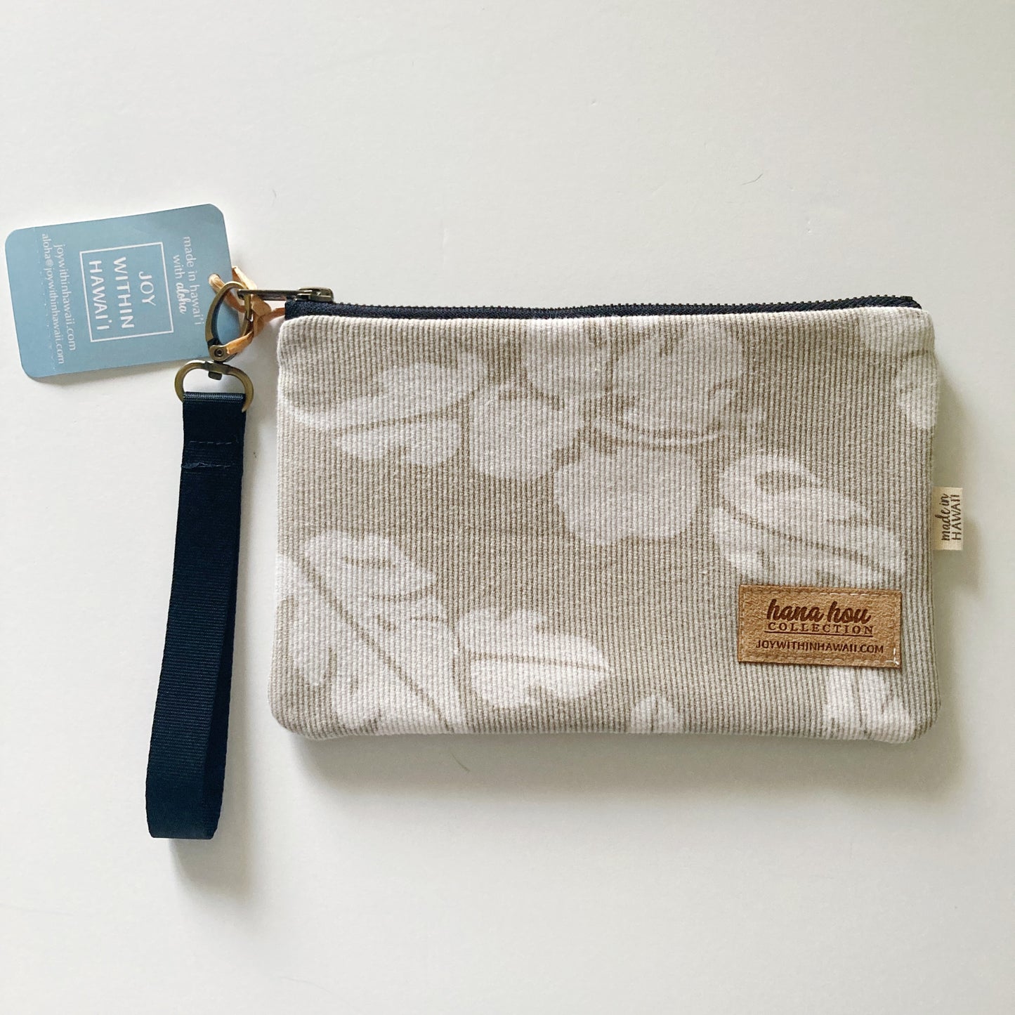 HANA HOU // Wristlet 005 // Made in Hawaii with aloha shirt