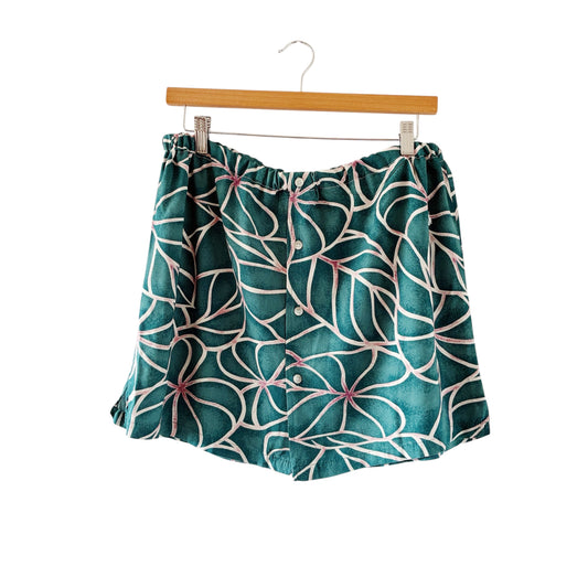 HANA HOU // Coco Top 038 // Made in Hawai'i with mens size L pre-loved aloha shirt