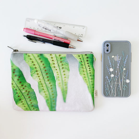 Ka'ina Clutch // FERN DOTS // Made in Hawaii with Aloha